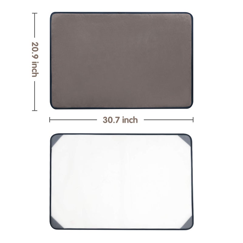 Tektalk Jigsaw Puzzle Board Portable Puzzle Mat with Dustproof Cover for Puzzle Storage Saver, Non-Slip Surface, Up to 1000 Pieces (Gray) - Image 5
